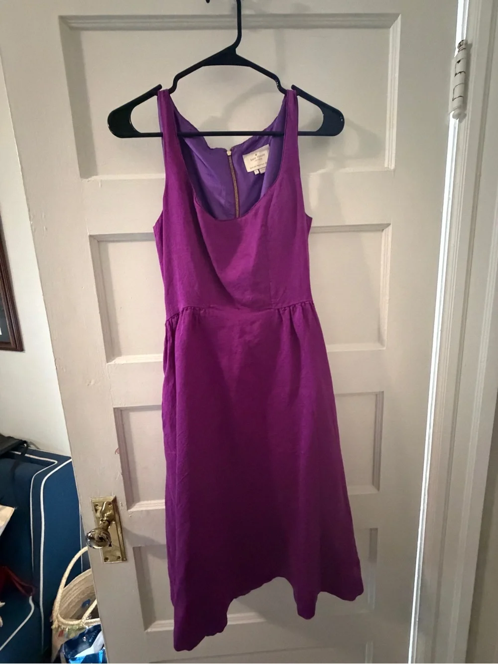 kate spade Purple Sleeveless Midi Dress